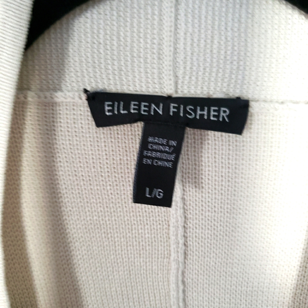 Eileen Fisher cream cardigan